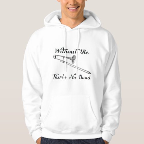Trombone Mens Basic Hooded Sweatshirt