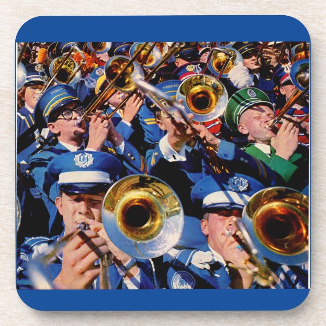 trombone mob AKA band geeks gone wild Beverage Coaster (Front)