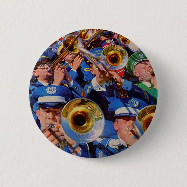 trombone mob AKA band geeks gone wild Button (Front)