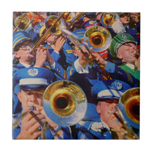 trombone mob AKA band geeks gone wild Ceramic Tile