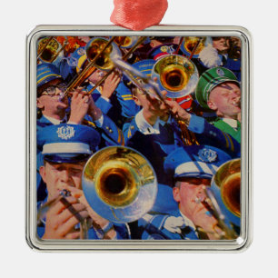 trombone mob AKA band geeks gone wild Metal Ornament