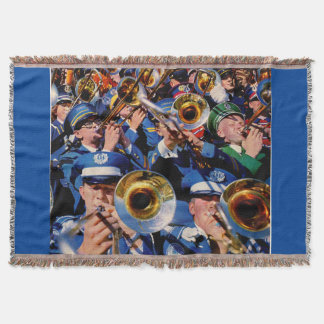 trombone mob AKA band geeks gone wild Throw Blanket