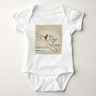Trombone Music Room Baby Bodysuit