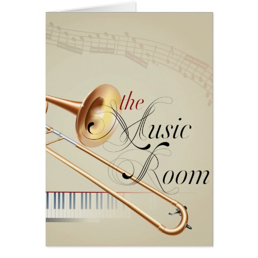 Trombone Music Room Cards (Front)