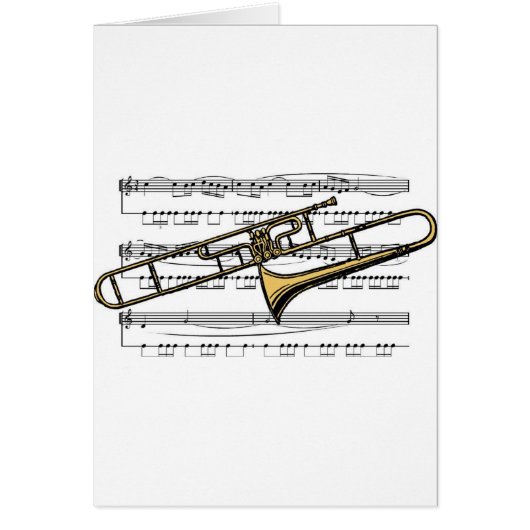 Trombone Musical 14 B Cards (Front)
