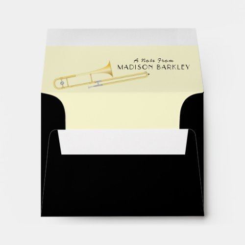 Trombone Musician Band Teacher Envelope