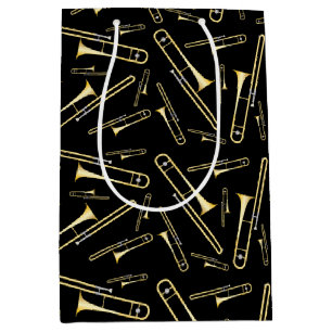 Trombone Musician Band Teacher Medium Gift Bag