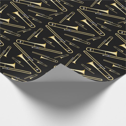 Trombone Musician Band Teacher Wrapping Paper