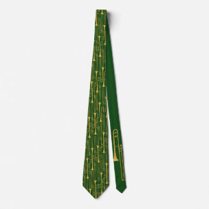 Trombone Neck Tie (Green)