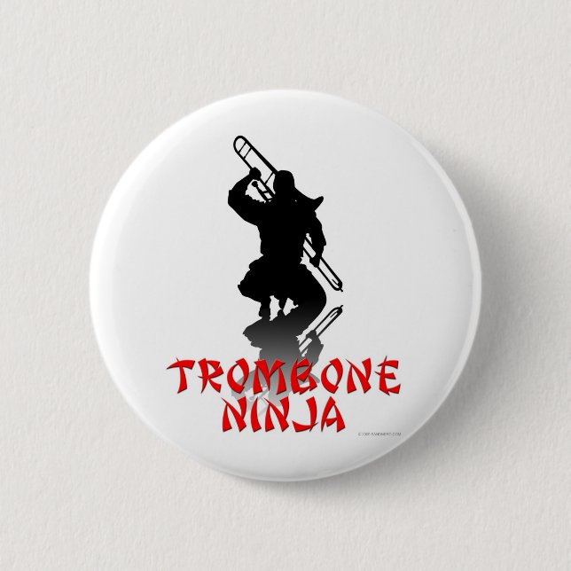 Trombone Ninja Button (Front)
