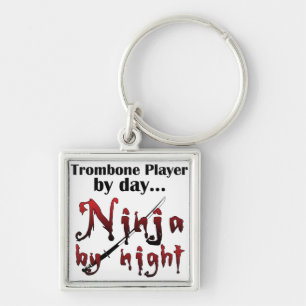 Trombone Ninja Keychain
