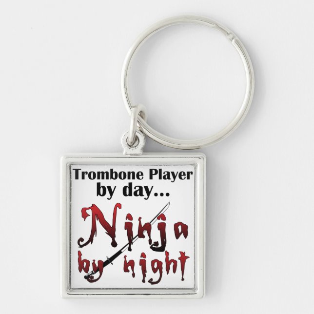 Trombone Ninja Keychain (Front)