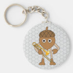 Trombone Nut Keychain