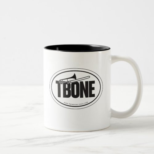 Trombone oval_sticker mug