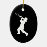 &quot;trombone Player&quot; Design Gifts And Products Ceramic Ornament at Zazzle