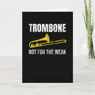 Trombone Player Gifts Trombone Band Trombonist Card