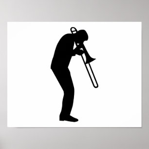 Trombone Player Poster