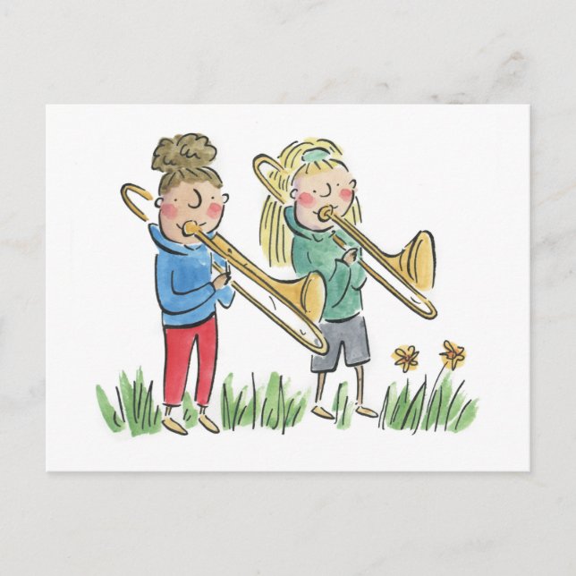 Trombone Postcard (Front)