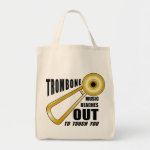 Trombone Reaches Out Tote Bag