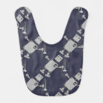 Trombone Robot Baby Bib