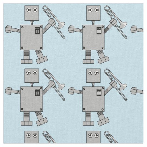 Trombone Robot Fabric