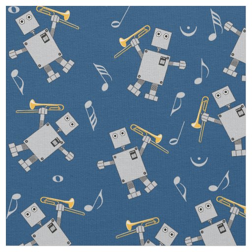 Trombone Robot Fabric