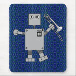 Trombone Robot Mouse Pad