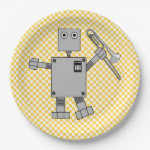 Trombone Robot Paper Plate