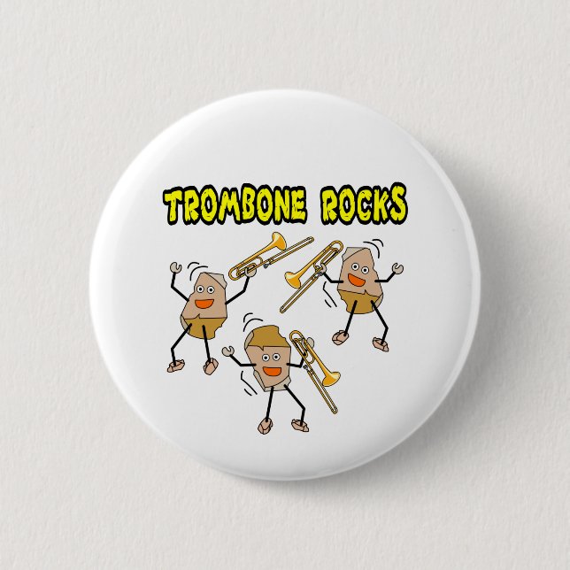 Trombone Rocks Button (Front)