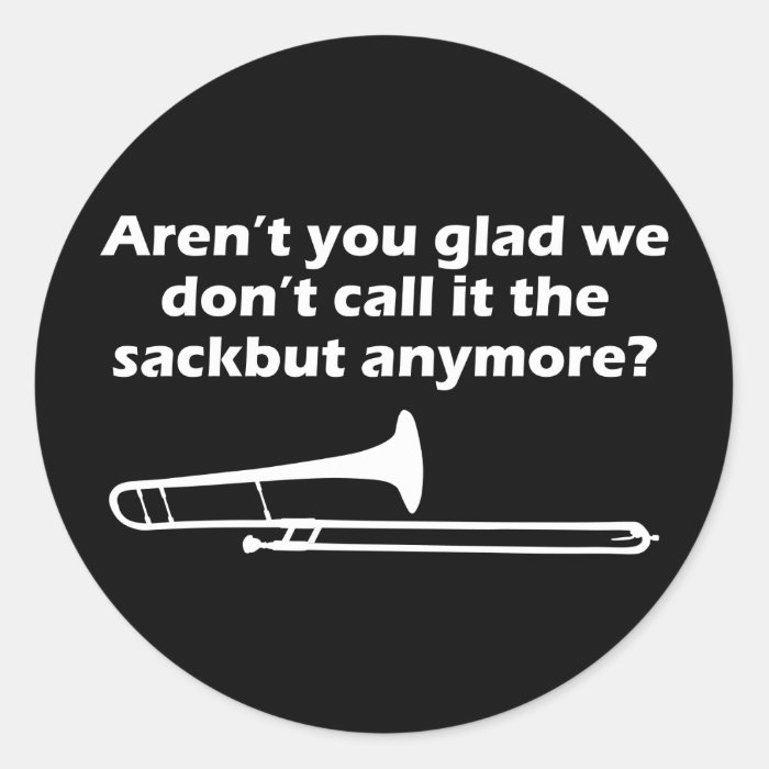 Trombone Sackbut Stickers