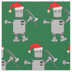 Trombone Santa Hat Robot Fabric 