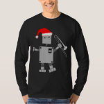 Trombone Santa Hat Robot T-Shirt