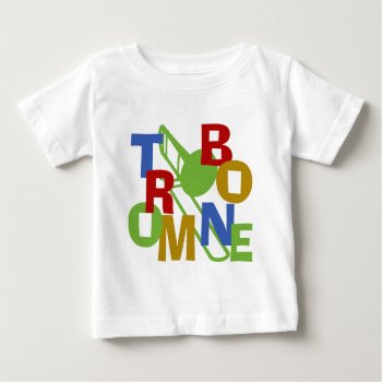 Trombone Scramble Baby T-shirt by hamitup at Zazzle