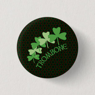 Trombone Shamrocks Arc Button