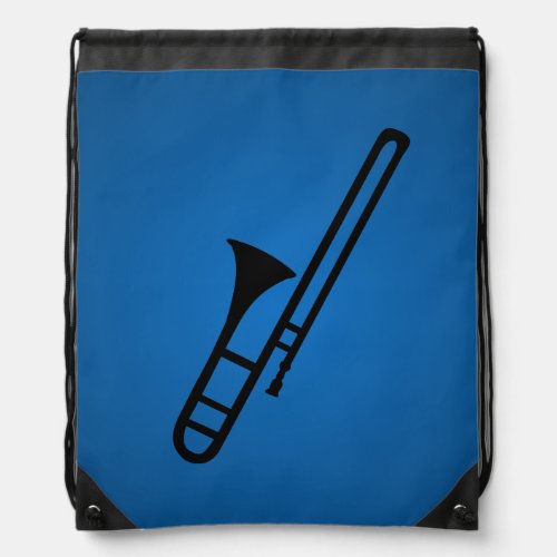 Trombone  silhouette cartoon Backpack