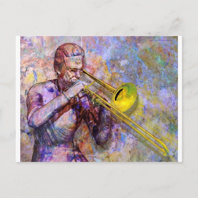 Trombone Solo Postcard (Front)