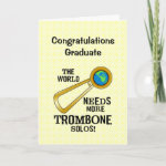 Trombone Solos Graduation Card