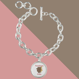 Trombone Tribe Funny Kitty Cat Pink Bracelet