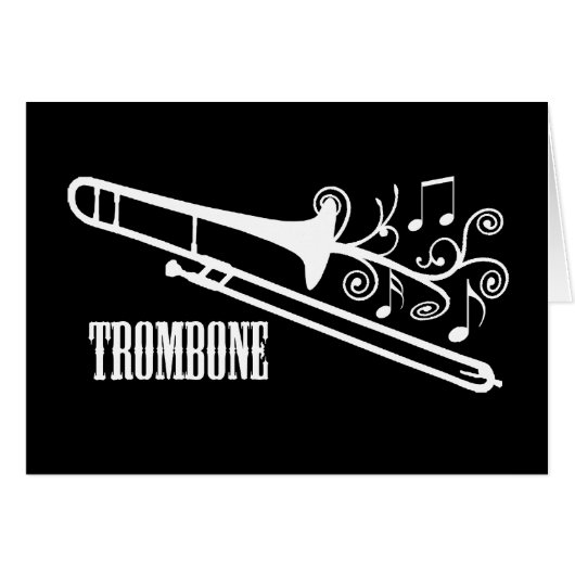 Trombone Vector Design Cards (Front Horizontal)