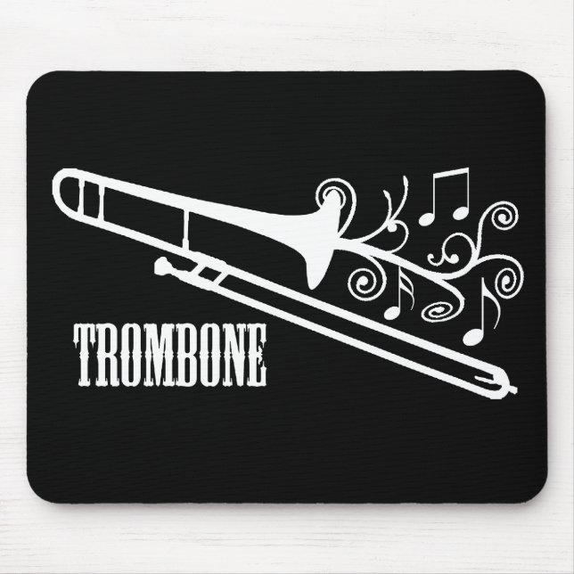 Trombone Vector Design Mouse Pad (Front)