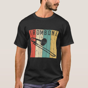 Trombone Vintage Retro Musician Trumpet Player T-Shirt