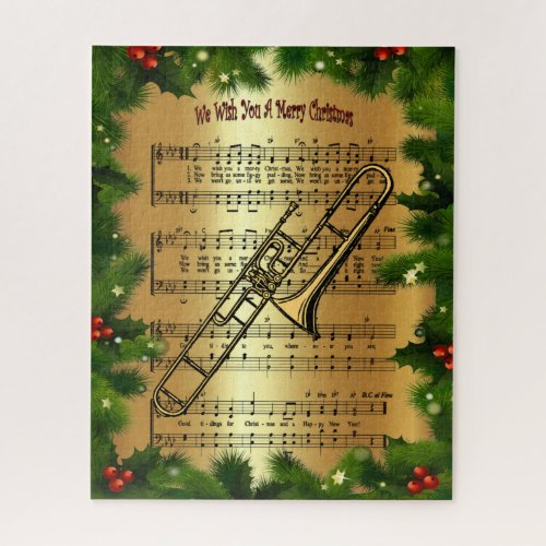 Trombone  We Wish You A Merry Christmas   Jigsaw Puzzle