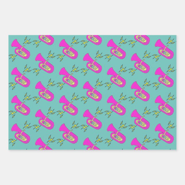 Trombone Wrapping Paper Sheets (Front)