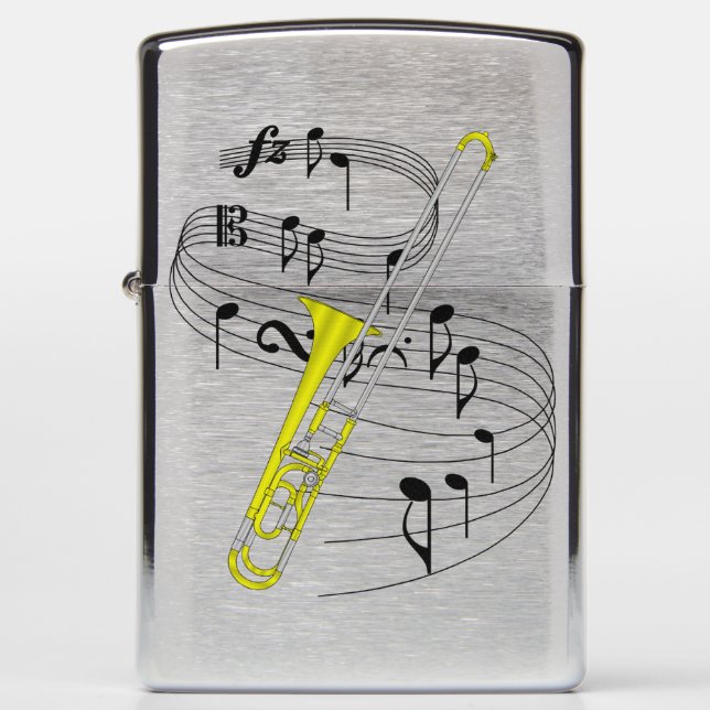 Trombone Zippo Lighter (Front)