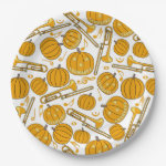 Trombones Halloween Pumpkin Pattern