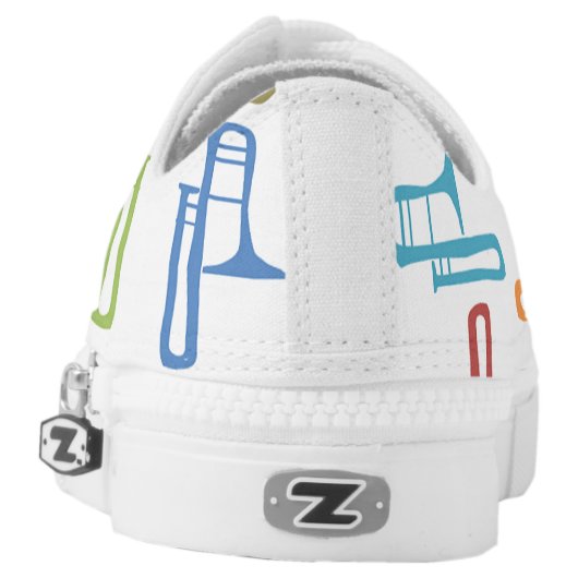 Trombones Low-Top Sneakers (Left Shoe Back)