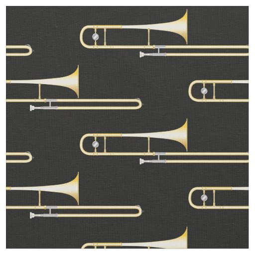 Trombones Music Musician Room Decor Fabric