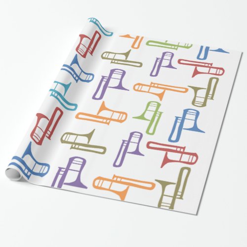 Trombones Wrapping Paper