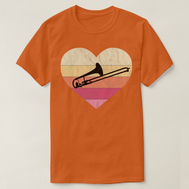 Trombonist Loves Playing Trombone T-Shirt (Design Front)