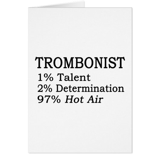 Trombonistt Hot Air Cards (Front)